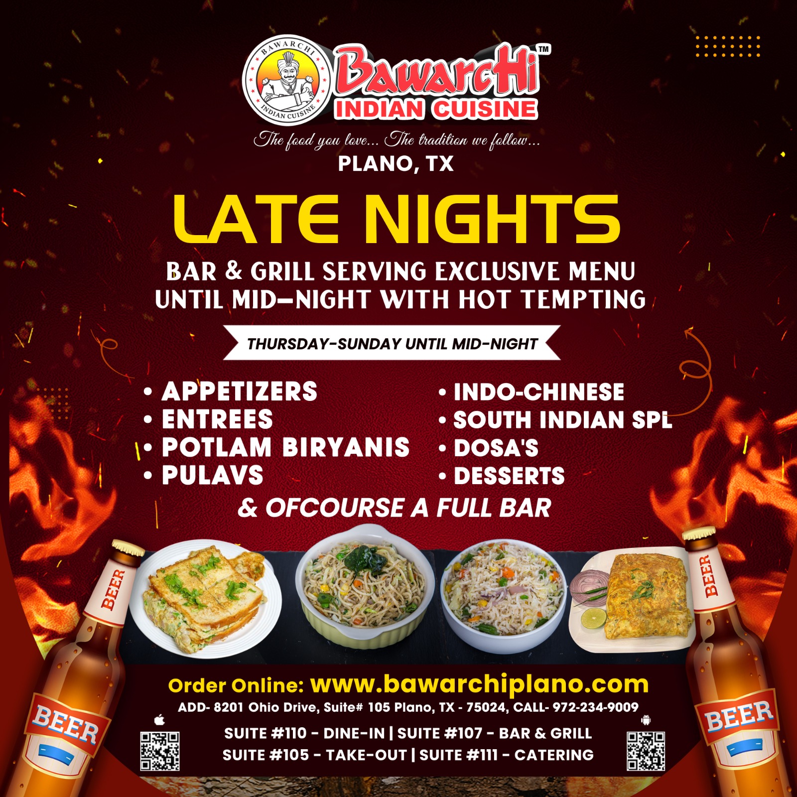 Late Night Menu